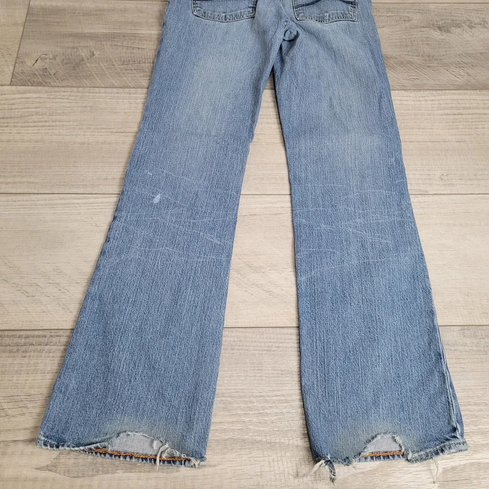 👖Polo‎ Ralph Lauren Stretch Kelly Jean Womens 6/Reg Bootcut Distressed Western